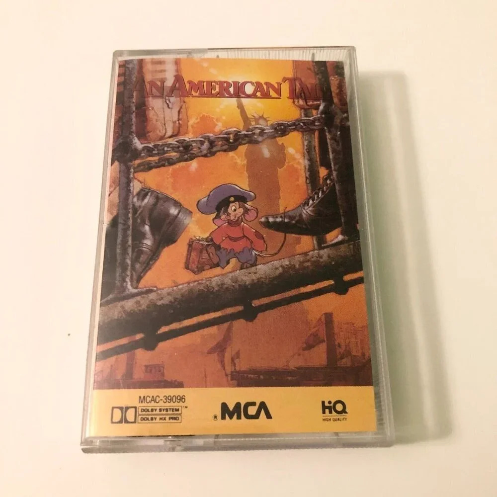 Vintage 1986 An American Tail Music Motion Picture Soundtrack Cassette Tape